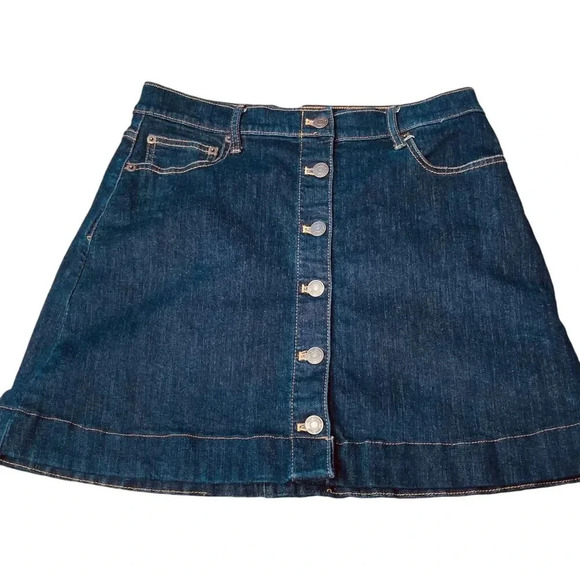 Gap 1969 Dark Wash Denim Mini Skirt - Picture 1 of 7